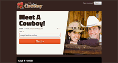 Desktop Screenshot of meetacowboy.com